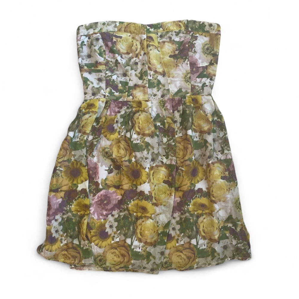 Floral Strapless Dress from urban outfitters